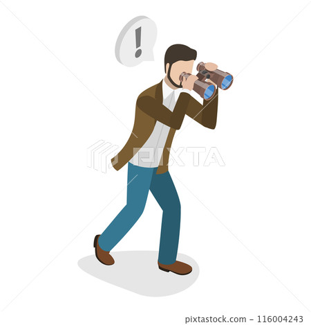 3D Isometric Flat  Set of Search for Solution. Item 3 116004243