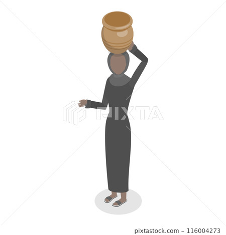 3D Isometric Flat  Illustration of Eastern Bazaar. Item 3 116004273