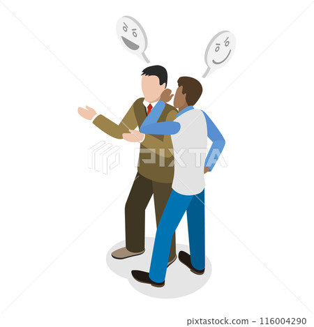 3D Isometric Flat  Set of Gossips. Item 4 116004290