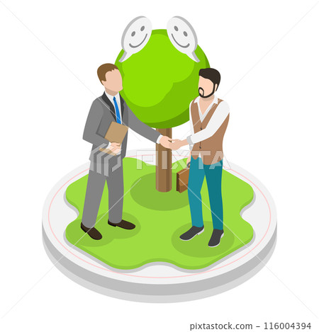3D Isometric Flat  Illustration of Types Of Business. Item 7 116004394