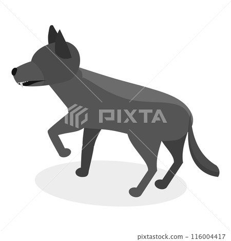 3D Isometric Flat Set of Zoo Animals. Item 11 3D Isometric Flat Set of Zoo Animals. Item 11 116004417