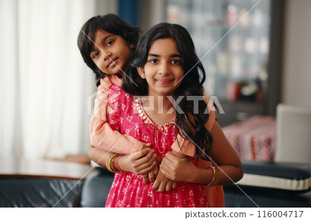 Portrait Of Indian Brother And Sister 116004717