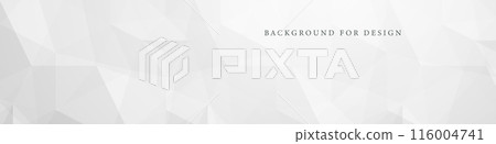 Abstract gray light polygonal background. Bright mosaic design - geometric poly texture. Business corporate template 116004741
