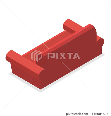 3D Isometric Flat Set of Furniture. Item 8 3D Isometric Flat Set of Furniture. Item 8 116004894