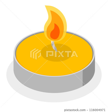 3D Isometric Flat Set of Candles. Item 2 3D Isometric Flat Set of Candles. Item 2 116004971