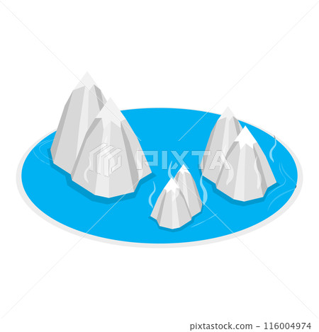 3D Isometric Flat  Illustration of Global Warming. Item 2 116004974