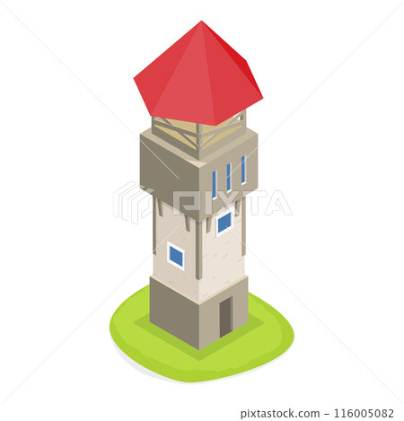 3D Isometric Flat Set of Medieval Castles. Item 1 3D Isometric Flat Set of Medieval Castles. Item 1 116005082