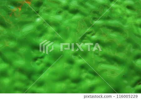 Wet paint. Green rough background texture. 116005229