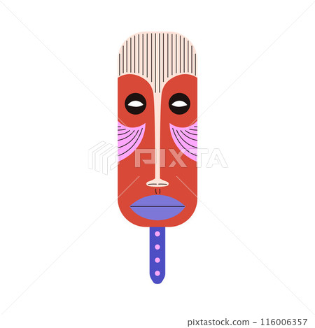 Ancient ceremonial colorful mask of Aztec or African culture. Ancient ceremonial colorful mask of Aztec or African culture. 116006357