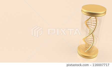 The dna in glass tube for medical or sci concept 3d rendering. The dna in glass tube for medical or sci concept 3d rendering. 116007717