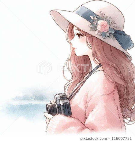 一個女孩用相機 116007731