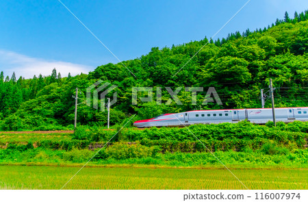 Akita Shinkansen Komachi Single track section (Omagari - Morioka) 2024 116007974