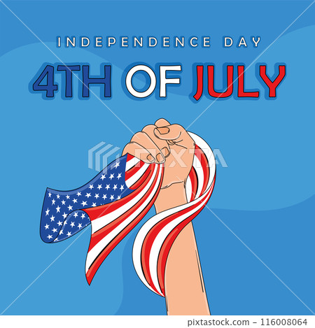 United States independence 4th of July card Vector illustration United States independence 4th of July card Vector illustration 116008064
