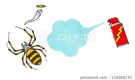 Joro蜘蛛被噴灑殺蟲劑後死亡 116008235