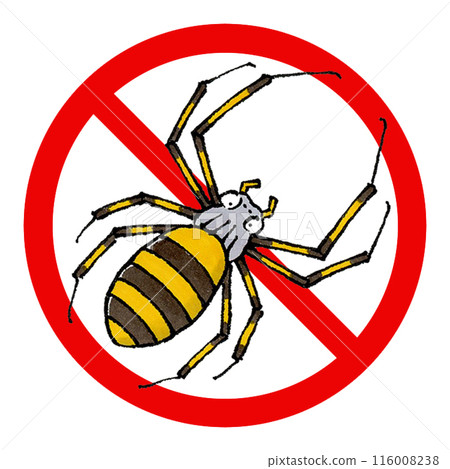 No orb spider sign No orb spider sign 116008238