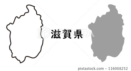 A simple map of Shiga prefecture 116008252