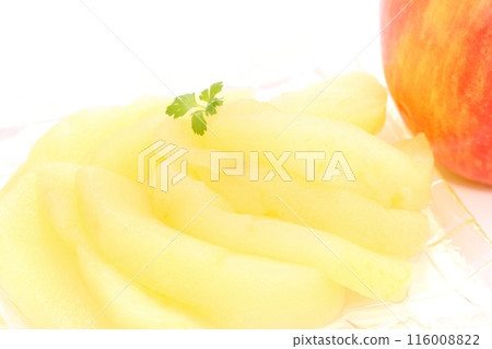 蘋果蜜餞蜜餞甜點明亮的背景 116008822