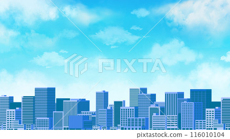 建築和藍天背景夏季圖像 16:9 116010104
