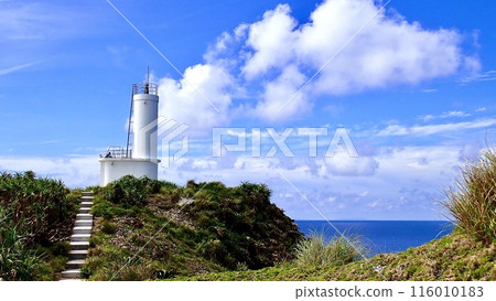 慶良間群島卡希島的燈塔與樓梯 慶良間群島卡希島的燈塔與樓梯 116010183