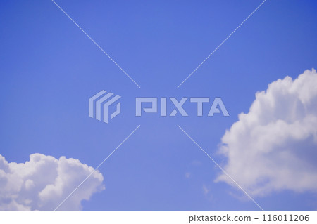 Blue sky with clouds (background material) 116011206