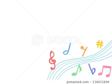 手寫音符背景框架,音樂設計背景 手寫音符背景框架,音樂設計背景 116011694
