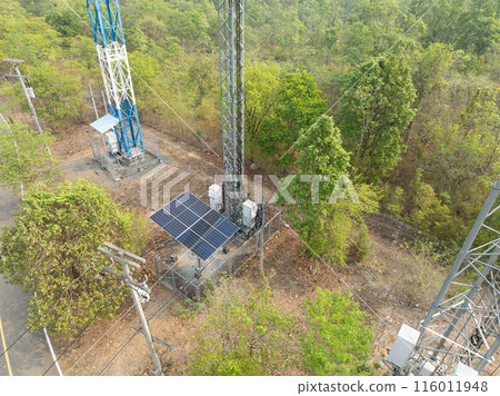 Solar power system for communication tower in rural. 116011948
