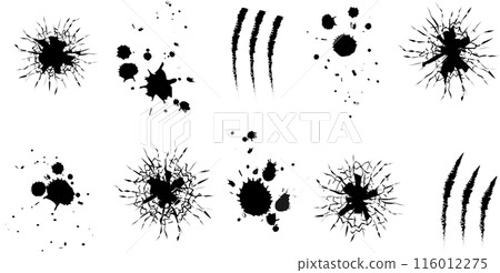 Monochrome horror material set 116012275