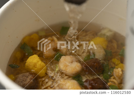 Cup noodles, instant ramen, pour hot water Cup noodles, instant ramen, pour hot water 116012580