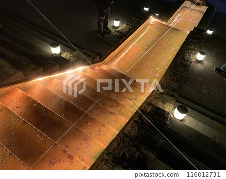 Ikaho Onsen, Stone Steps Street, Night, Winter 2020 116012731