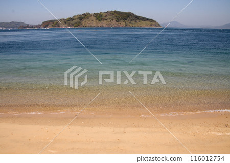 從馬島沙灘眺望來島海峽小島 116012754