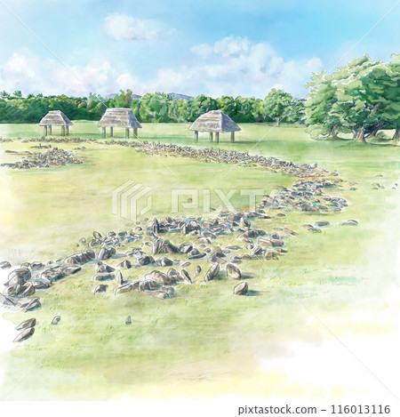 Landscape with a stone circle 116013116