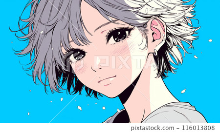 A girl sulks because she thinks no one understands her 116013808