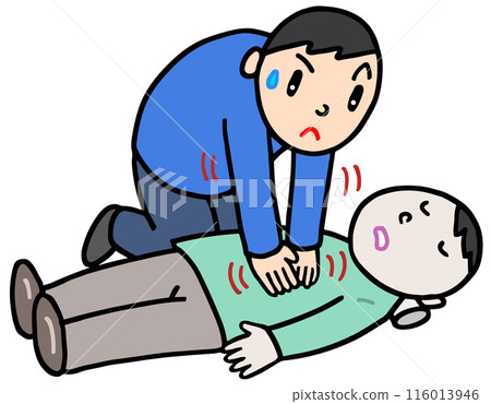 Medical - CPR, cardiac massage, emergency resuscitation, life-saving measures 116013946