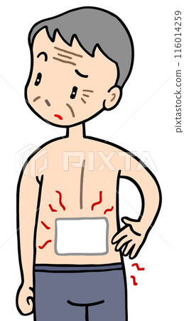 Illness/Diseases - Back pain, back strain, back pain, ointments, medicinal patches 116014259
