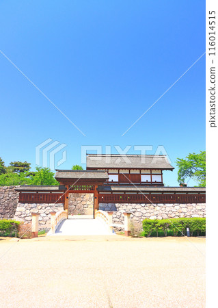 Scenery of Matsushiro Castle Taikomon Gate, Nagano City, Nagano Prefecture 116014515