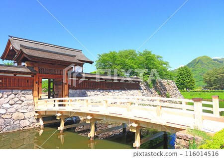 Scenery of Matsushiro Castle Taikomon Gate, Nagano City, Nagano Prefecture 116014516