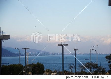 Spectacular view of Osaka Bay from Awaji Service Area Spectacular view of Osaka Bay from Awaji Service Area 116016764