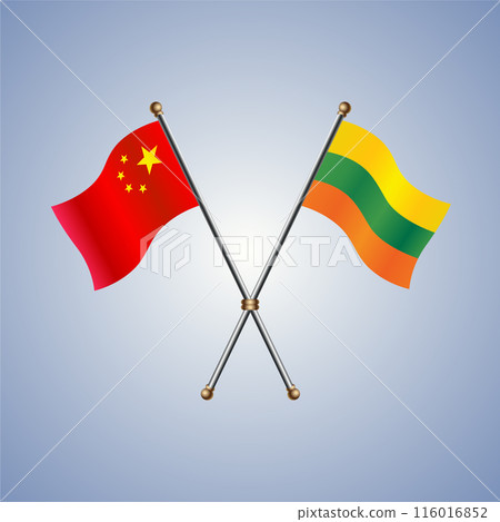China and Lithuanian flags relations China and Lithuanian flags relations 116016852