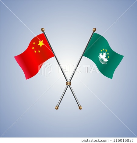 China and Macao flags relations 116016855
