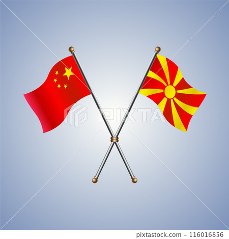 China and Macedonia flags relations 116016856