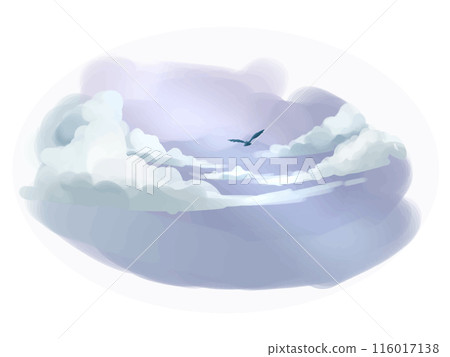 鳥在天空飛翔 鳥在天空飛翔 116017138