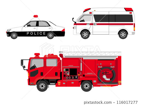 緊急車輛警車、救護車和消防車 緊急車輛警車、救護車和消防車 116017277
