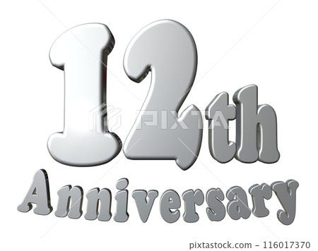 3DCG角色「12th Anniversary/12th Anniversary」銀、銀 116017370