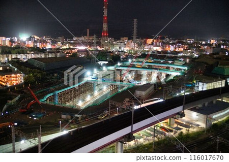 Construction site of Kanagawa Prefecture Station (provisional name) on the Chuo Shinkansen line in Sagamihara, Kanagawa Prefecture, May 30, 2024 116017670