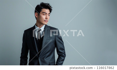 Korean businessman in a suit Korean businessman in a suit 116017862