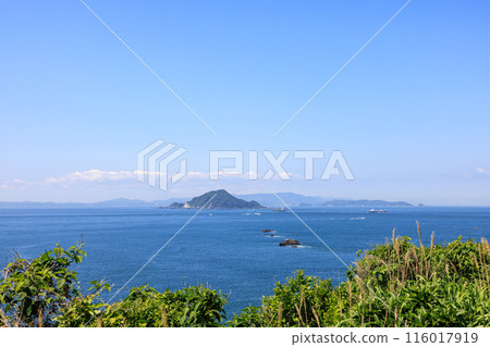 從伊良角岬看到的神島 從伊良角岬看到的神島 116017919