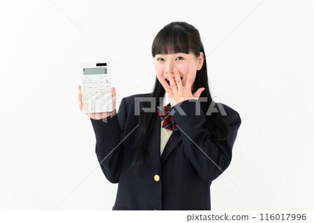 有計算器的驚奇的高中女孩 有計算器的驚奇的高中女孩 116017996