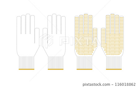 Glove illustration set 116018862