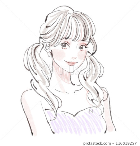 婦女和女孩插畫素材 婦女和女孩插畫素材 116019257