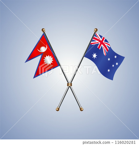 Nepal and Australia flags relations - Stock Illustration [116020281 ...